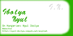 ibolya nyul business card
